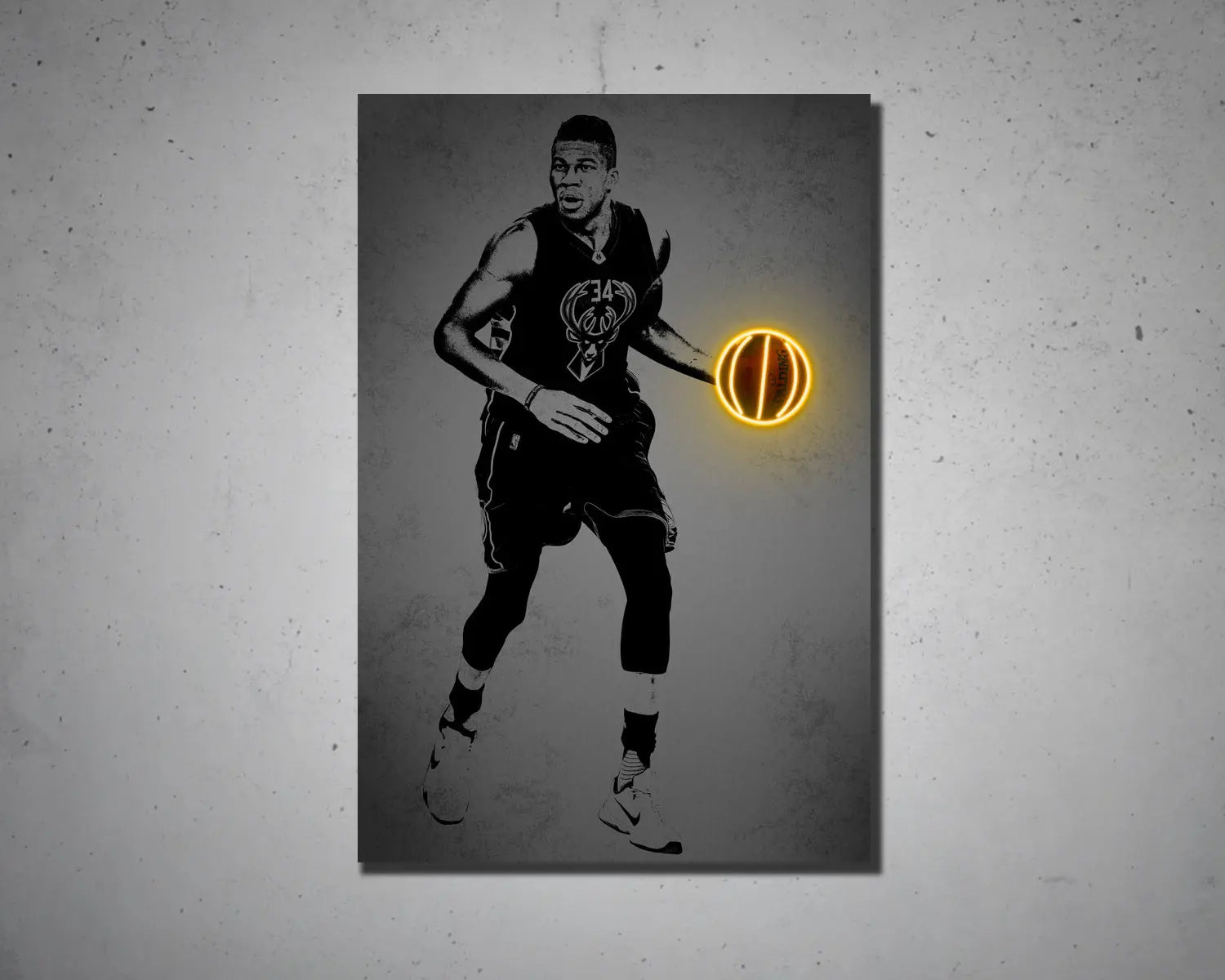 Giannis Antetokounmpo Canvas Wall Art 