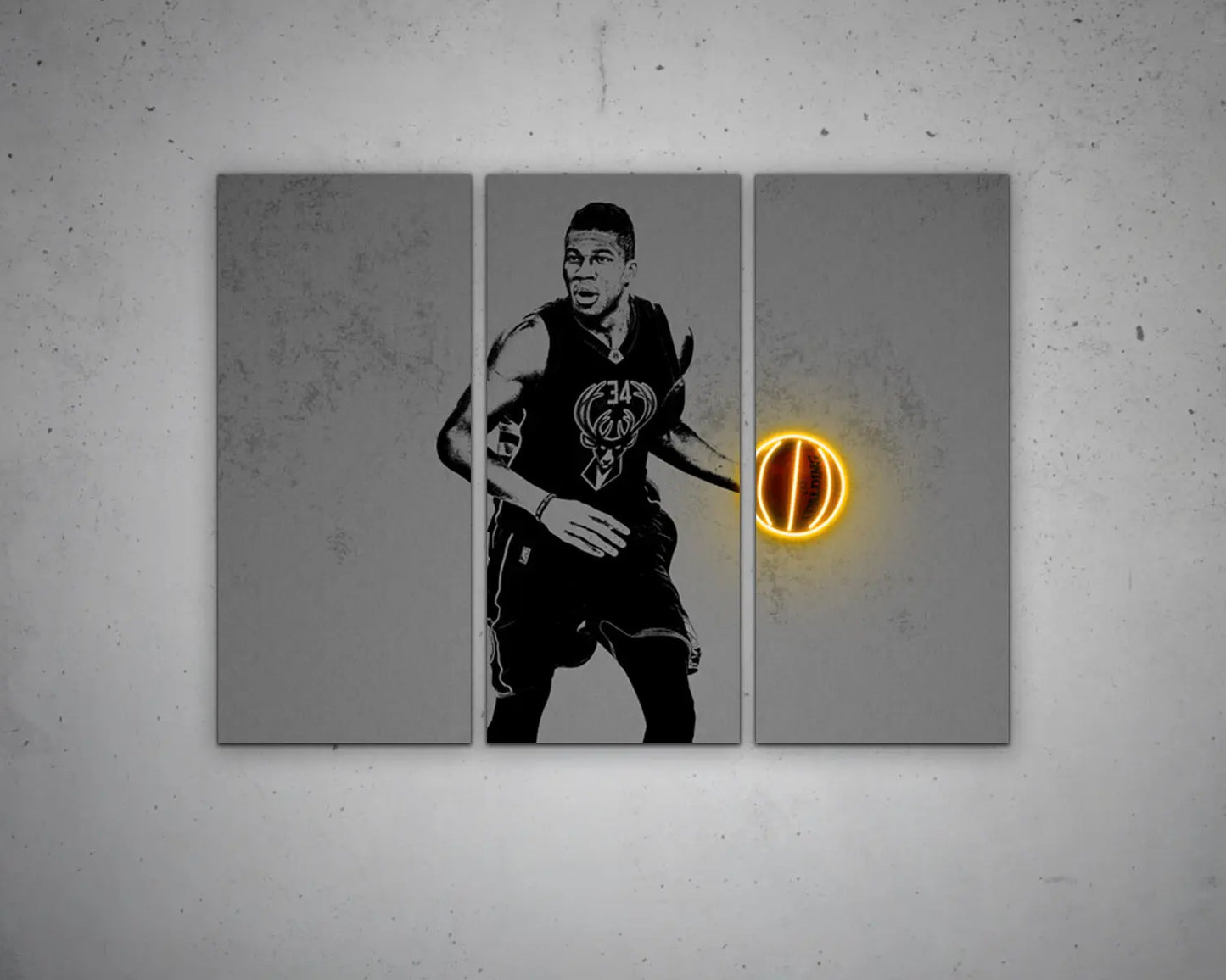 Giannis Antetokounmpo Canvas Wall Art 
