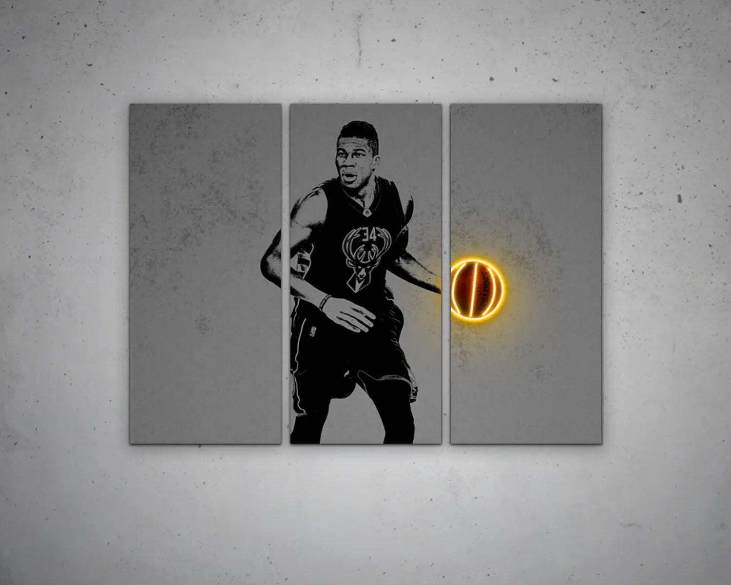 Giannis Antetokounmpo Canvas Wall Art 
