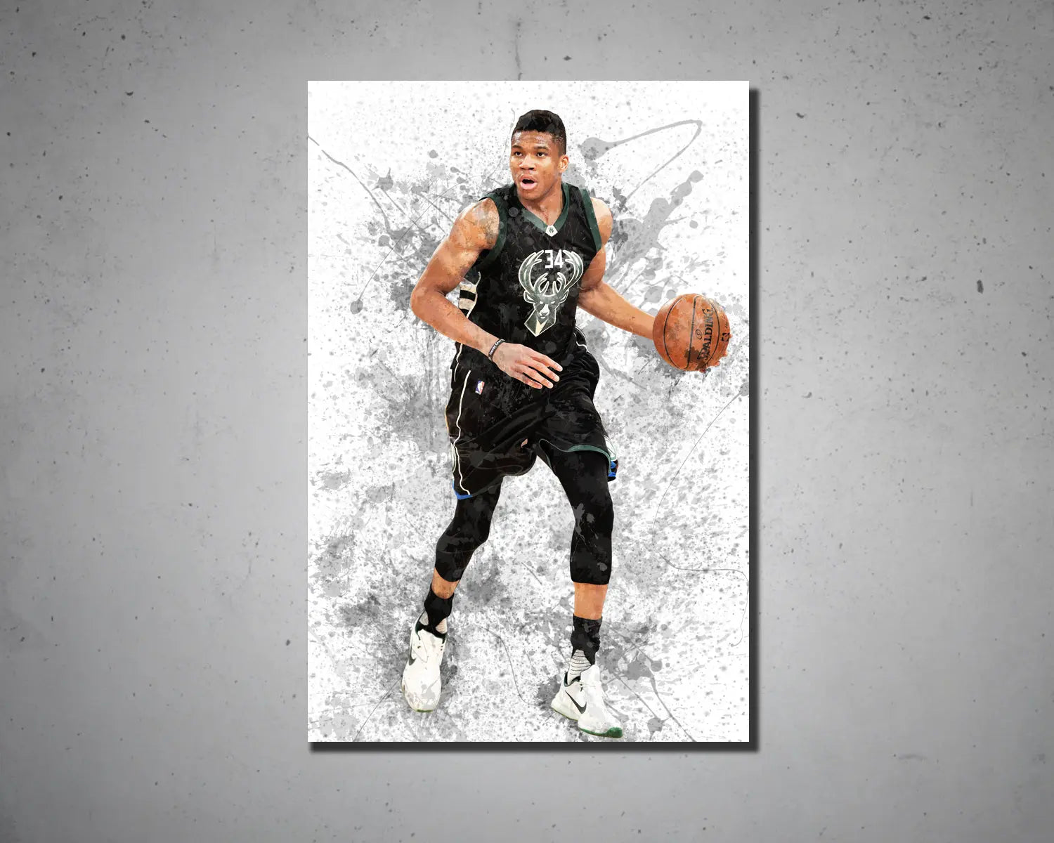 Giannis Antetokounmpo Canvas Wall Art 