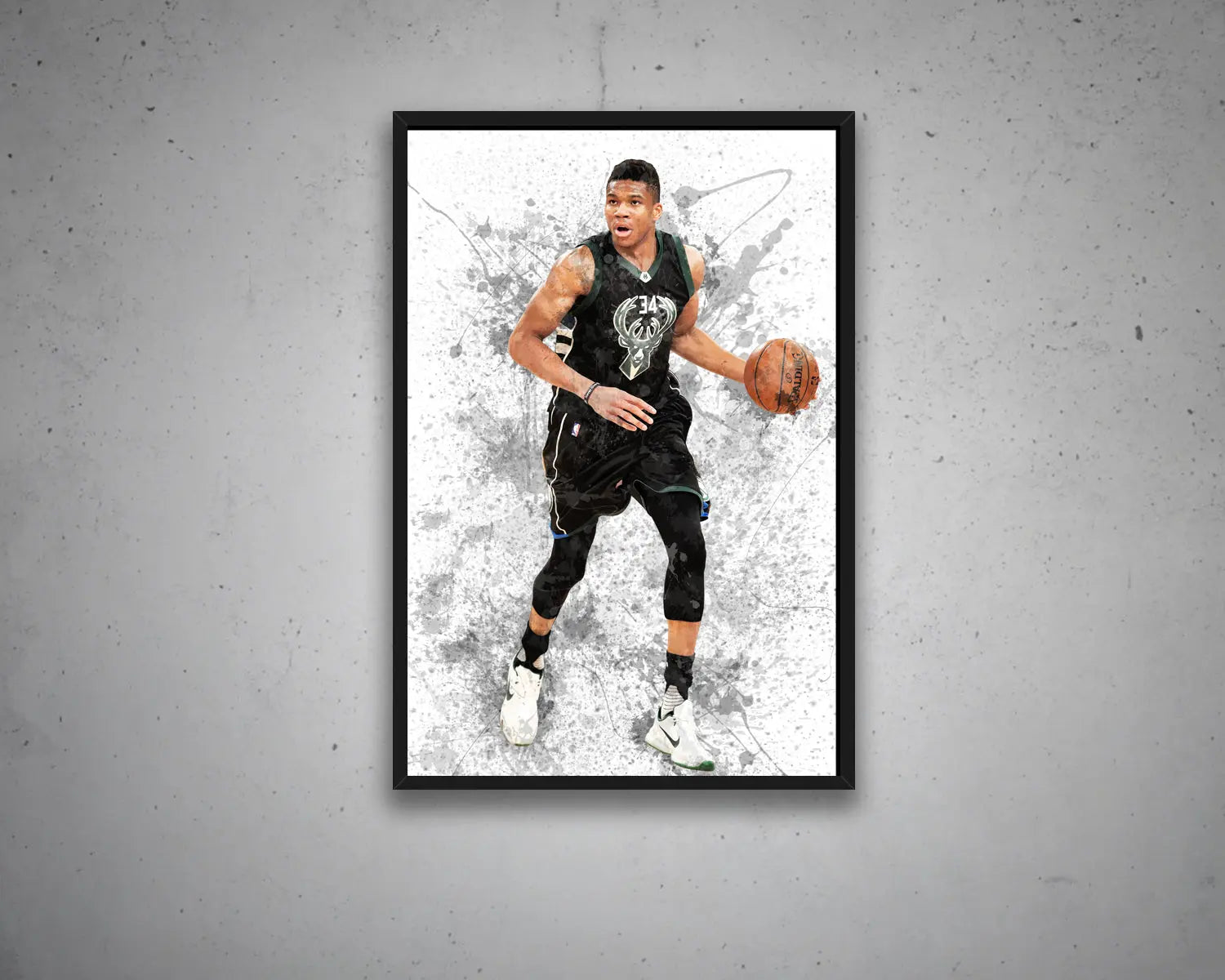 Giannis Antetokounmpo Canvas Wall Art 