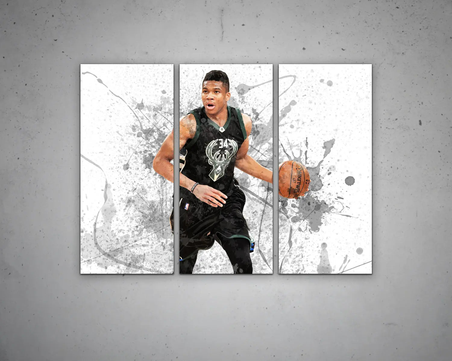 Giannis Antetokounmpo Canvas Wall Art 