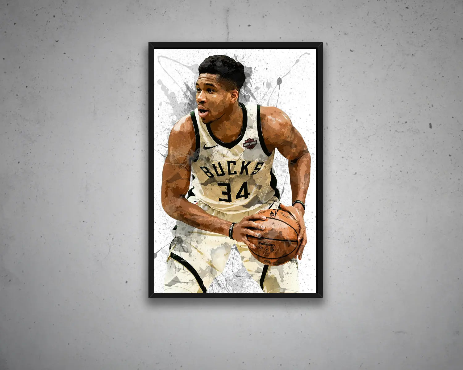 Giannis Antetokounmpo Canvas Wall Art 