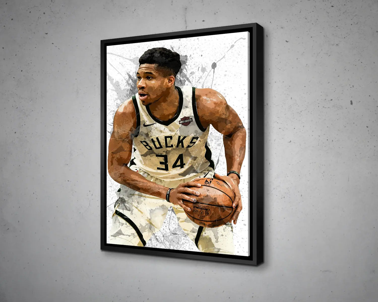 Giannis Antetokounmpo Canvas Wall Art 