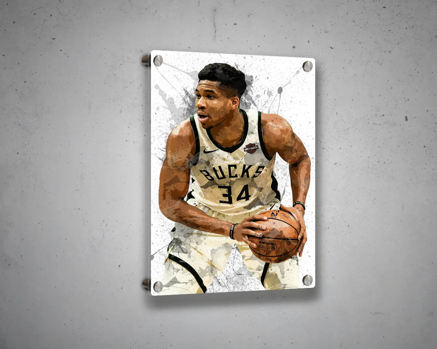 Giannis Antetokounmpo Canvas Wall Art 