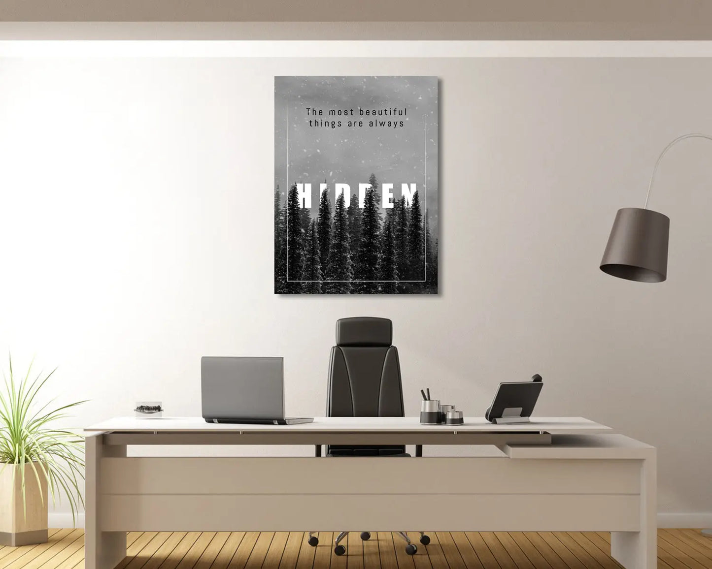 Great things never came from comfort zones Canvas Wall Art 