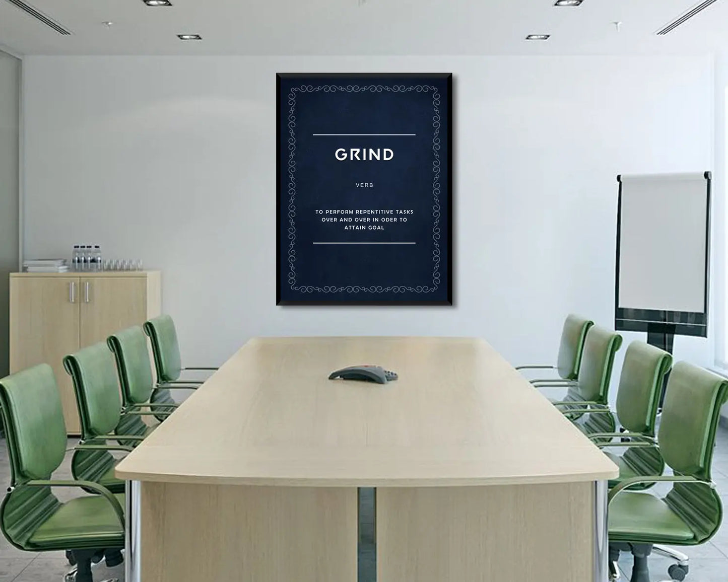 Grind Verb Canvas Wall Art 