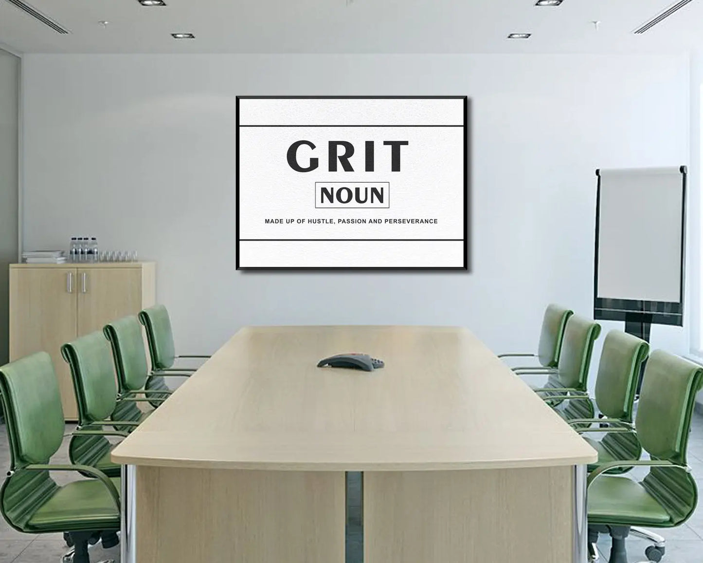 Grit made up of hustle passion and preseverance Canvas Wall Art 