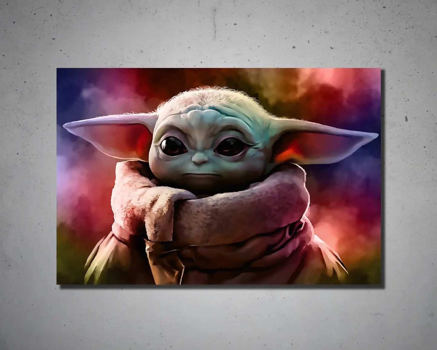 Grogu Multicolour Wall Art 