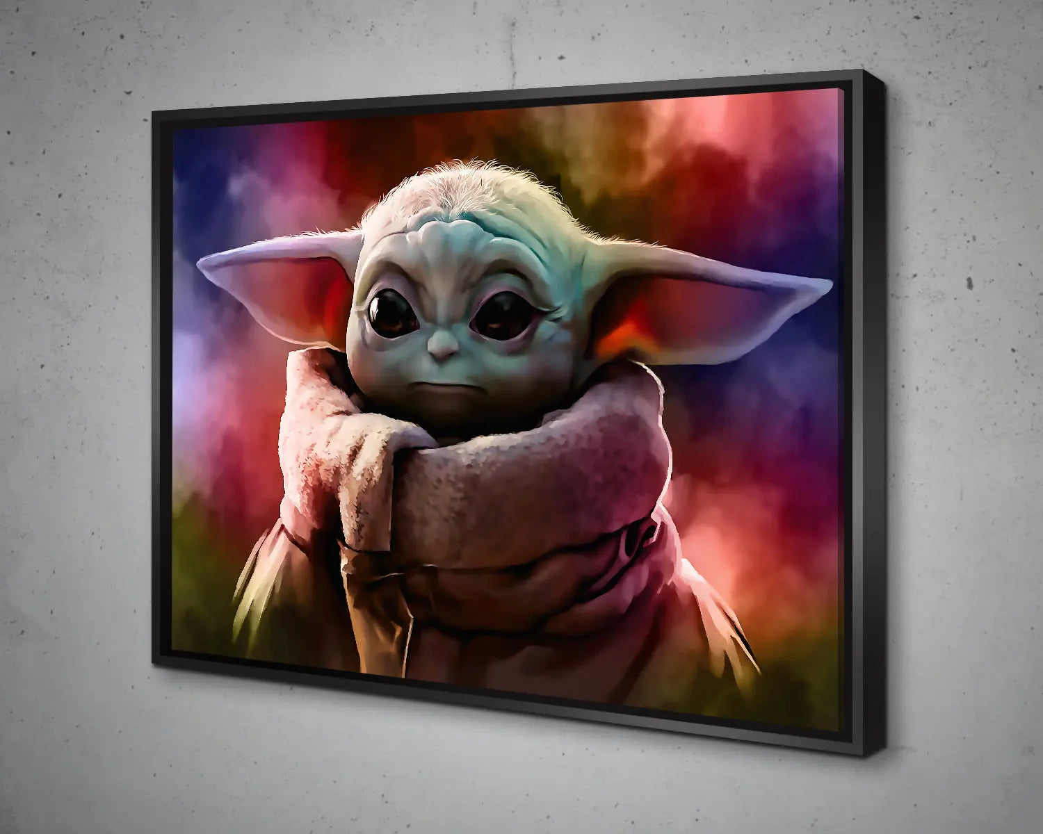 Grogu Multicolour Wall Art 