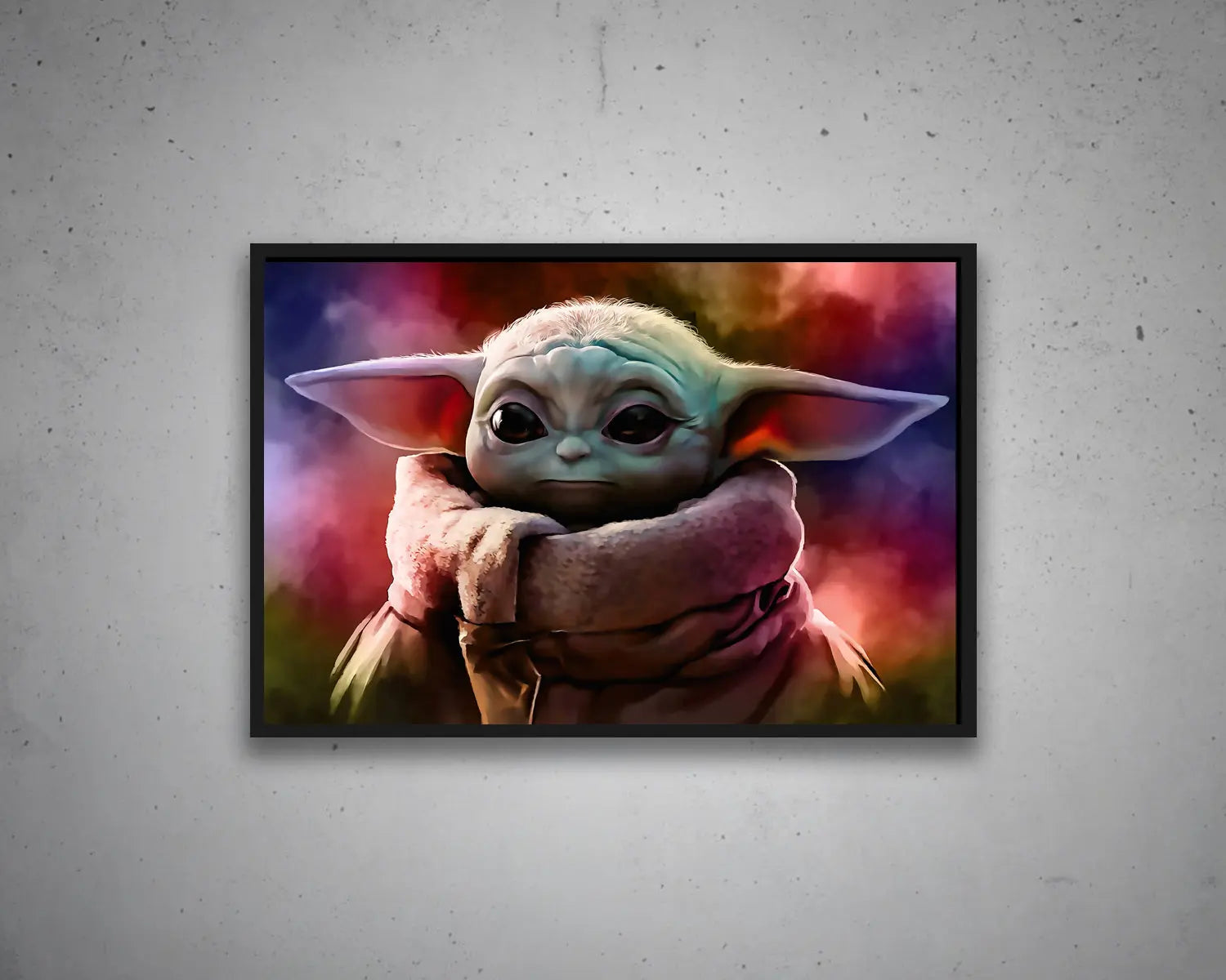 Grogu Multicolour Wall Art 