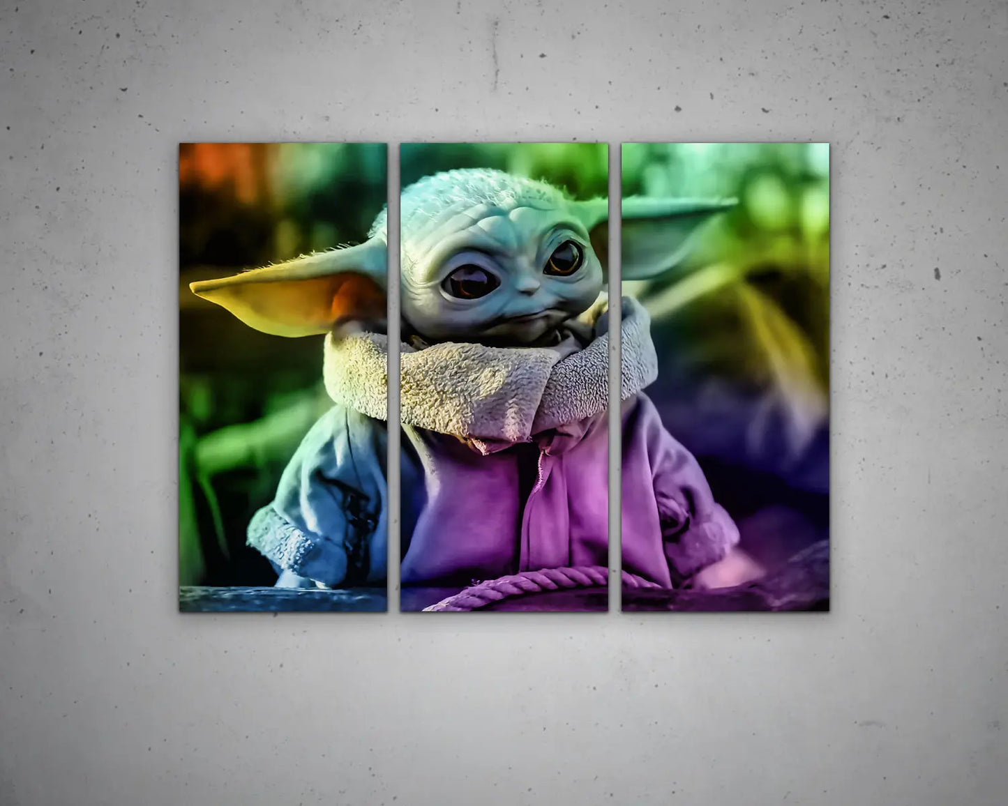 Grogu Multicolour Wall Art 