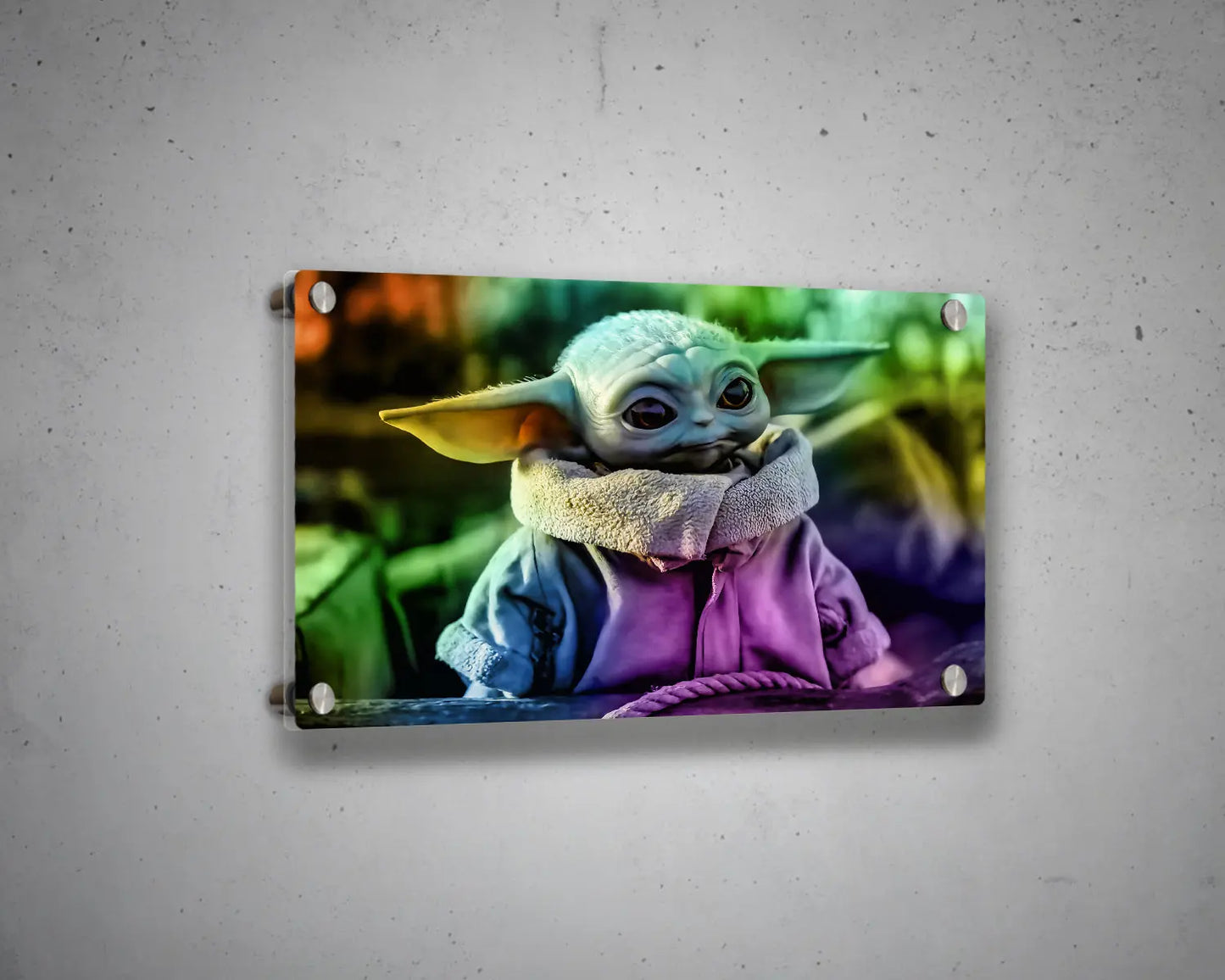 Grogu Multicolour Wall Art 