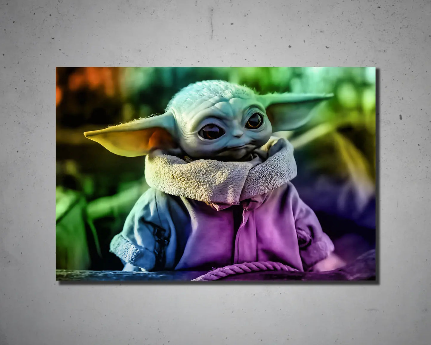 Grogu Multicolour Wall Art 