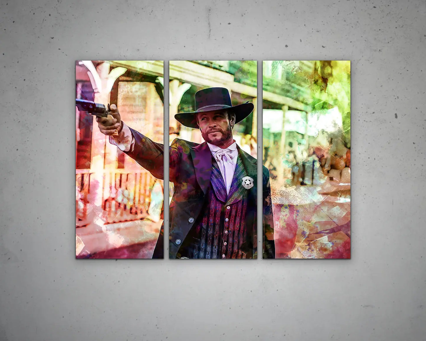 Gunslinger Multicolour Wall Art 