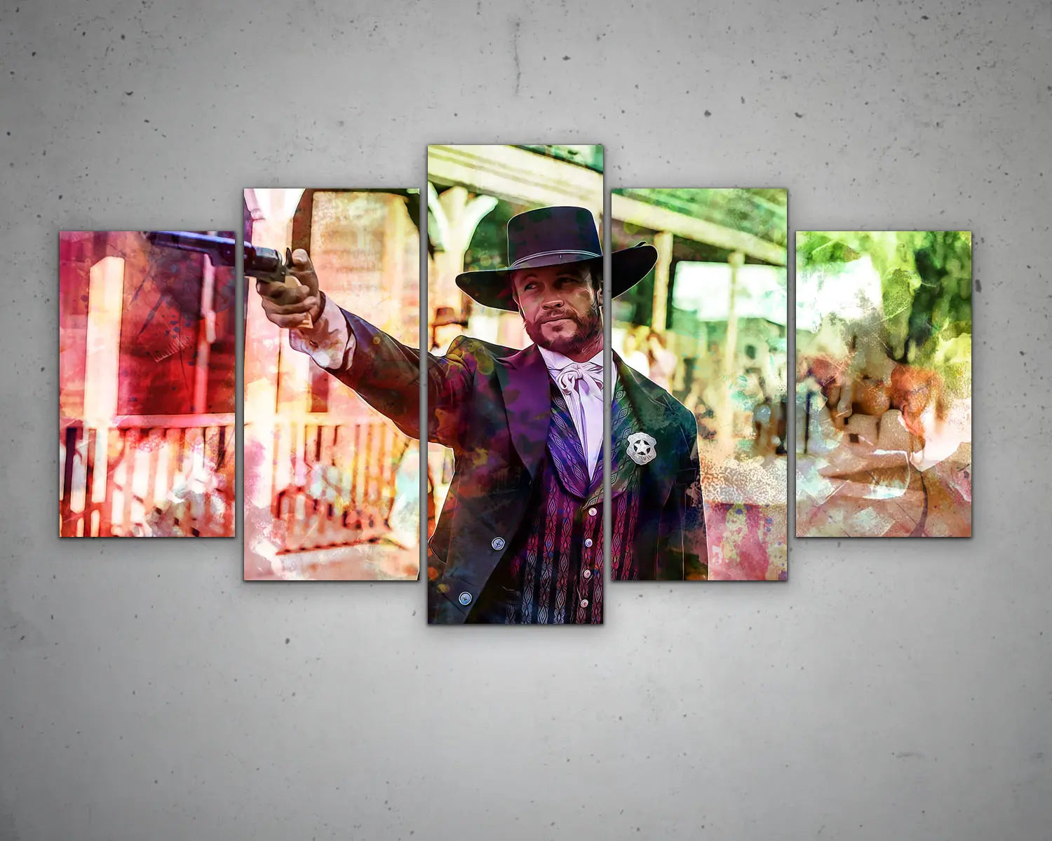 Gunslinger Multicolour Wall Art 