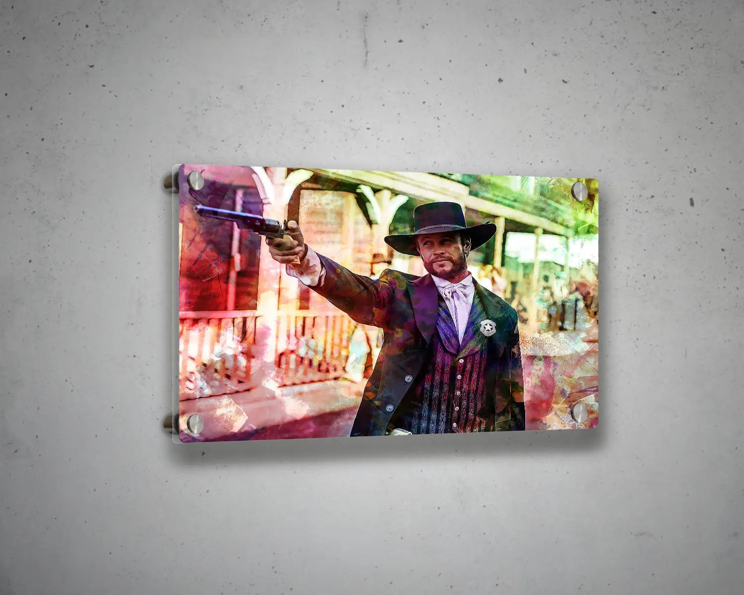 Gunslinger Multicolour Wall Art 