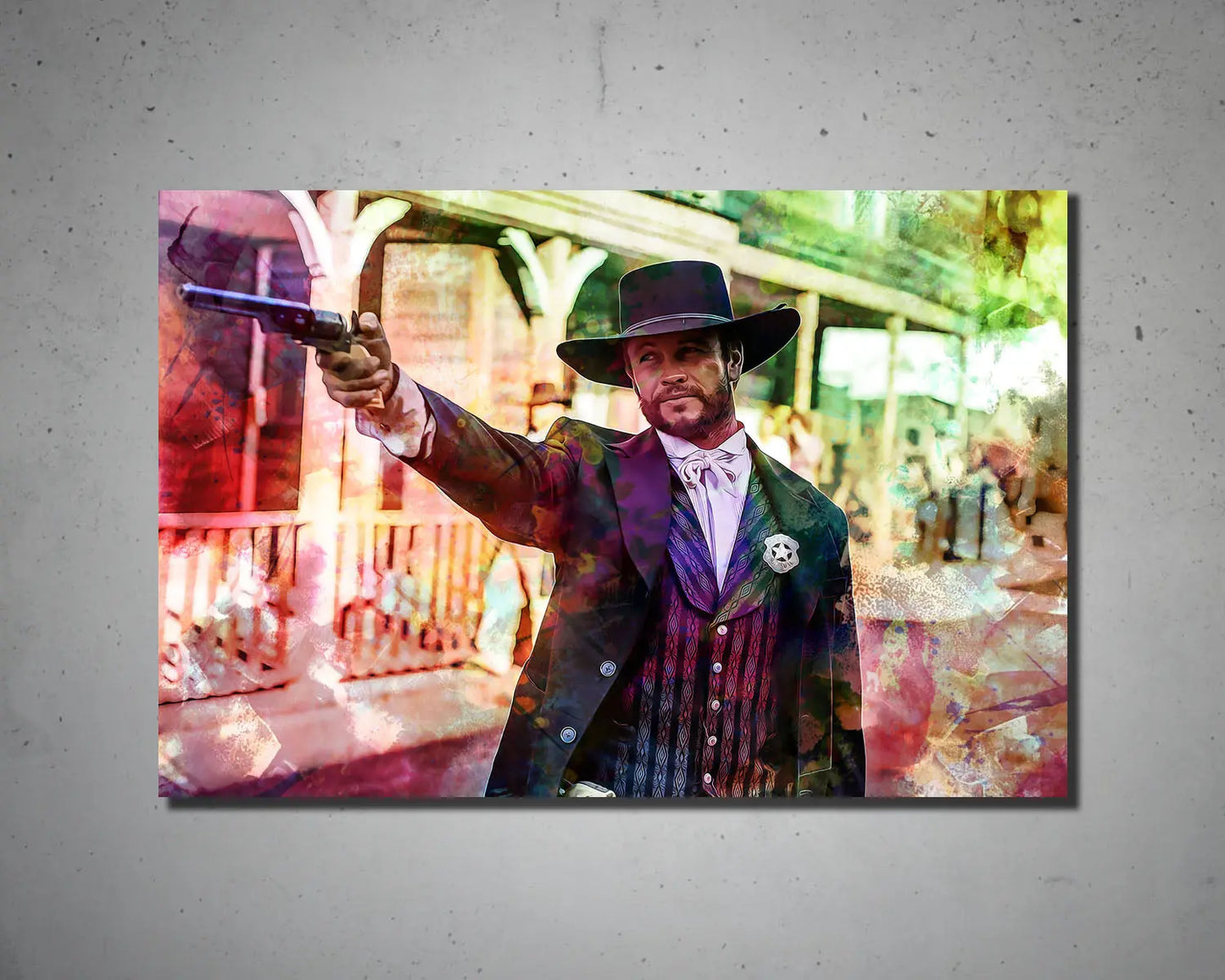Gunslinger Multicolour Wall Art 