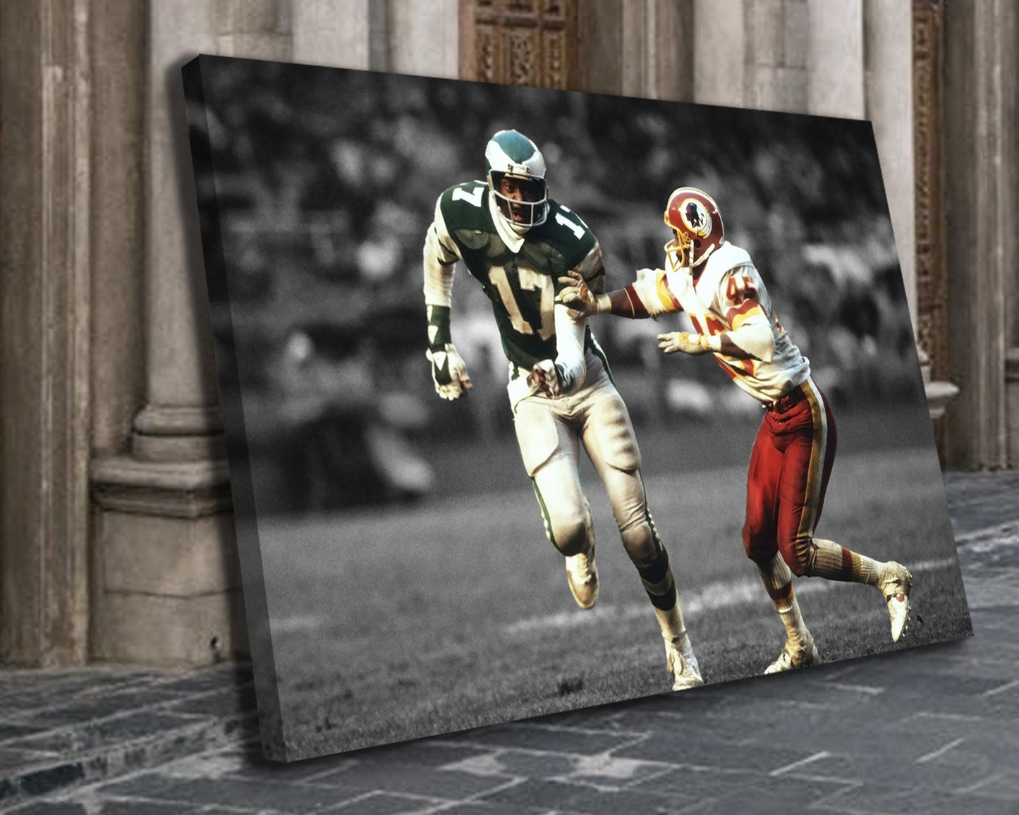 Harold Carmichael Black & White Canvas Art 