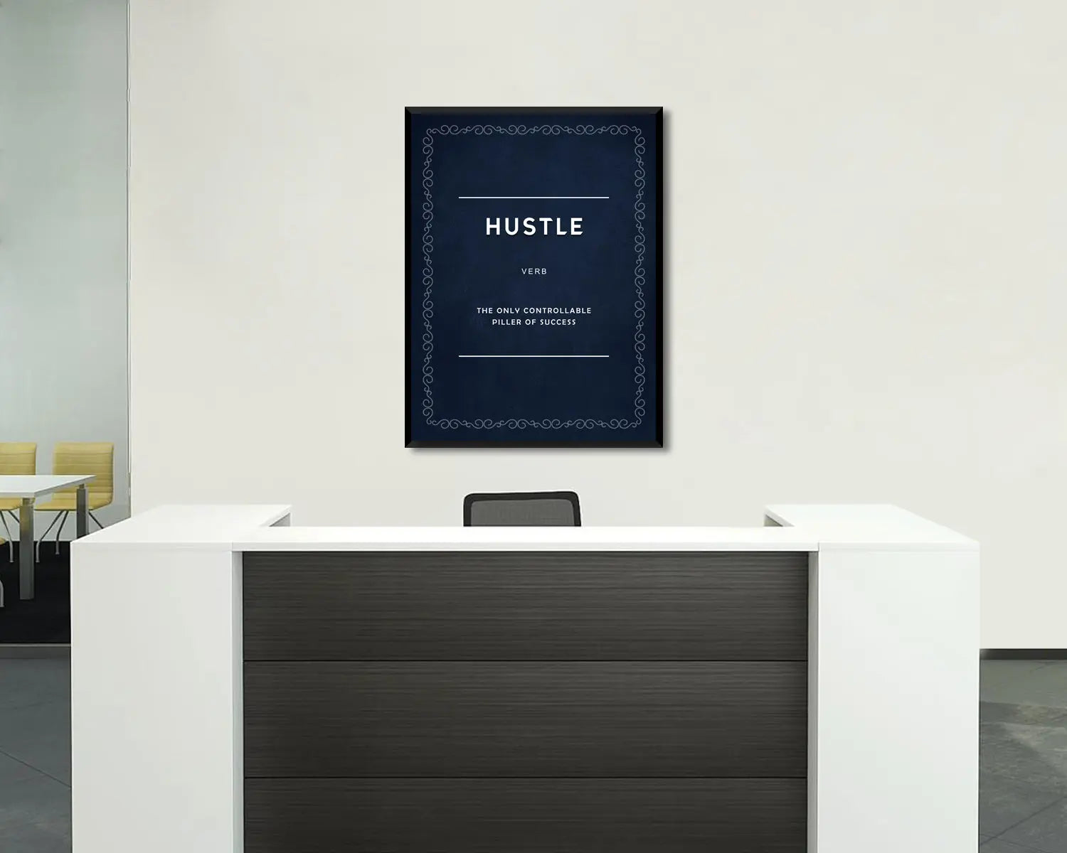 Hustle Verb Canvas Wall Art 