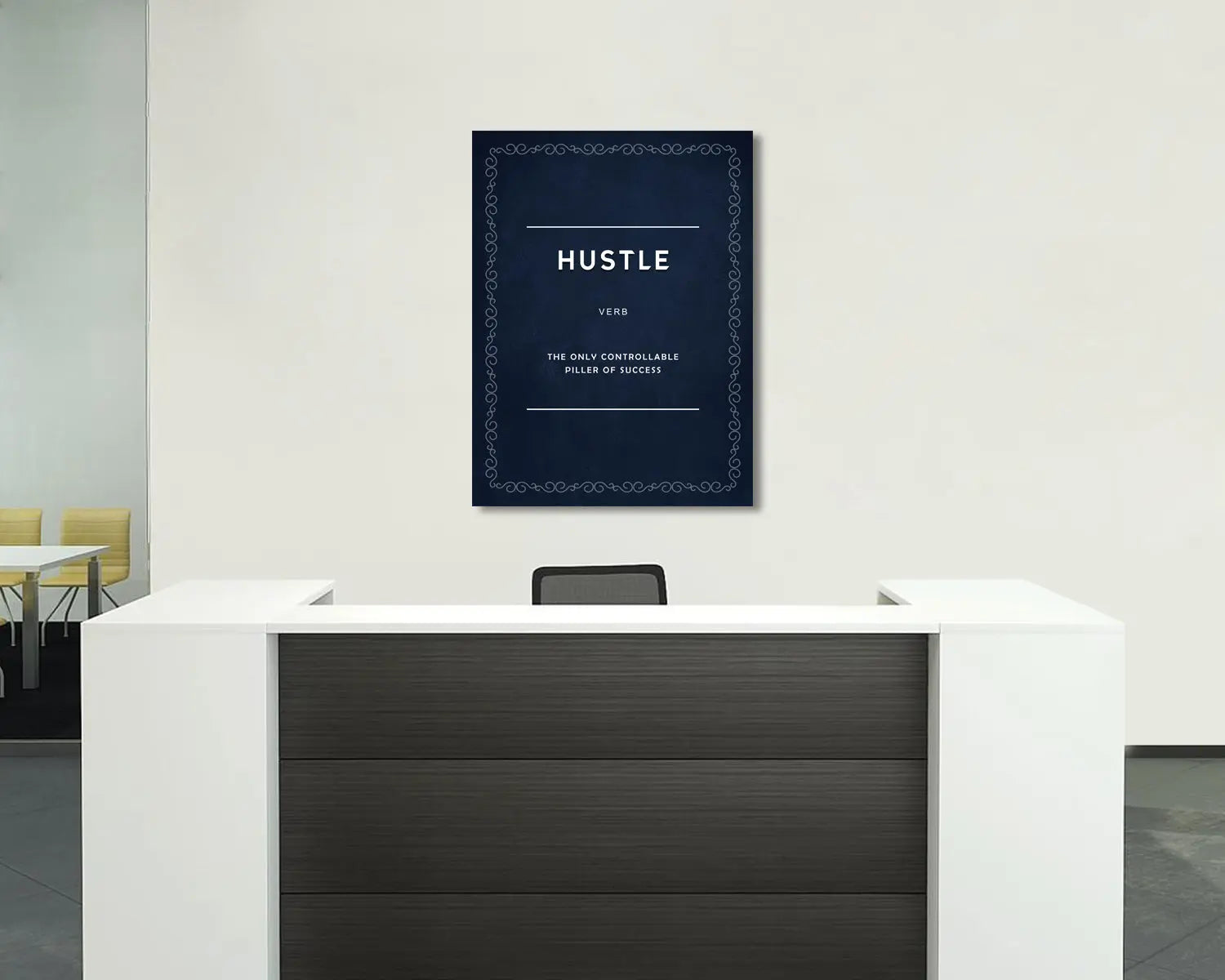 Hustle Verb Canvas Wall Art 