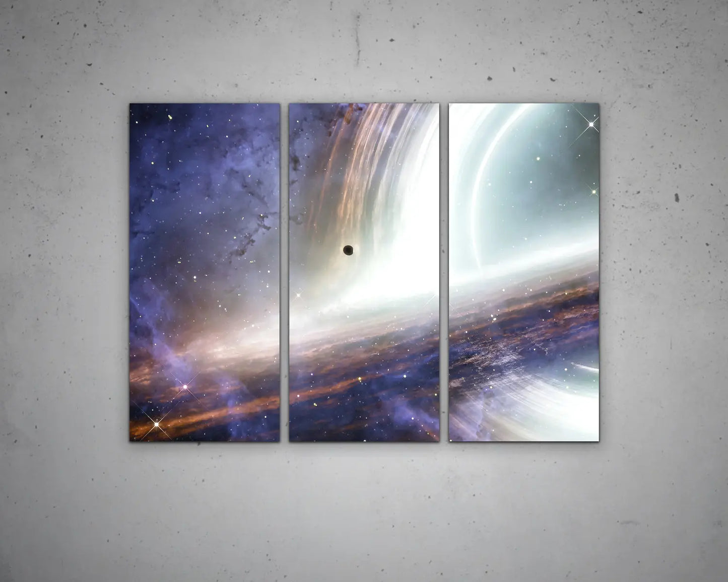 Interstellar Black Hole Multicolour Wall Art 