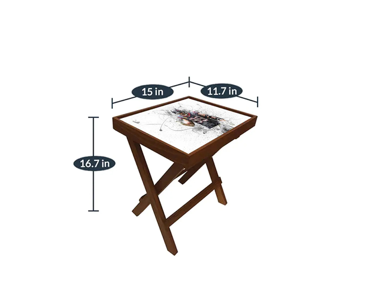 J.J. Watt Splash Effect Coffee and Laptop Table 
