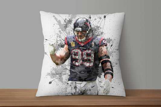 J.J. Watt Splash Effect Pillow