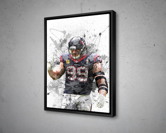 JJ Watt Canvas Wall Art