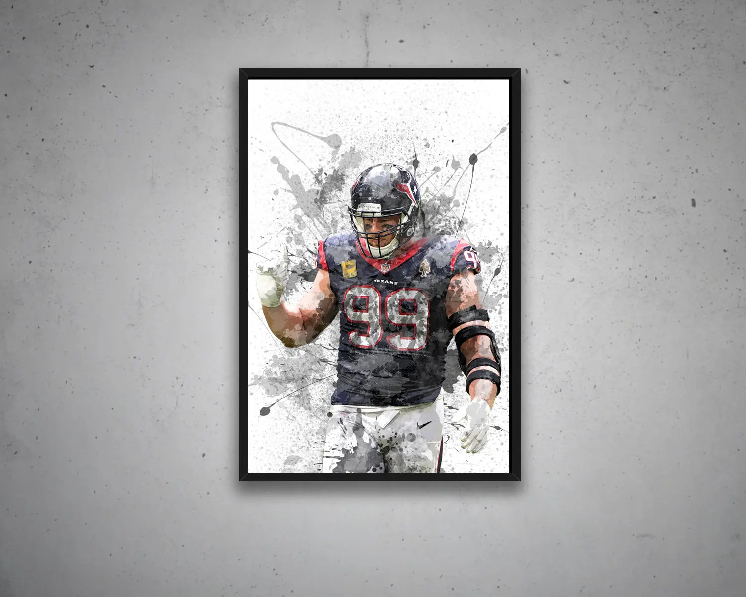 JJ Watt Canvas Wall Art 