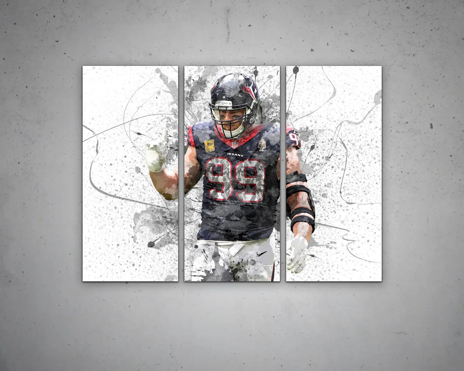 JJ Watt Canvas Wall Art 