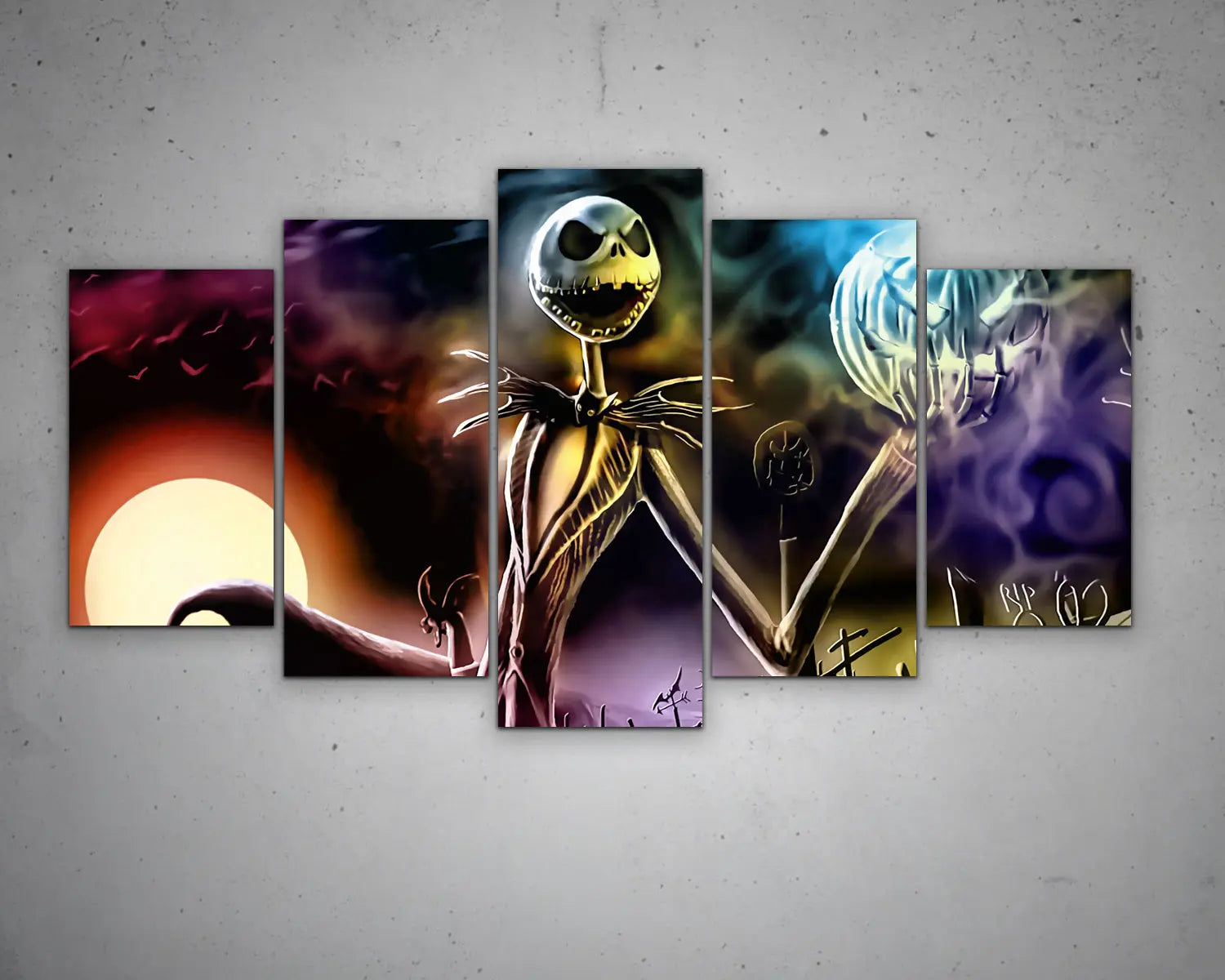 Jack Skellington Multicolour Wall Art 