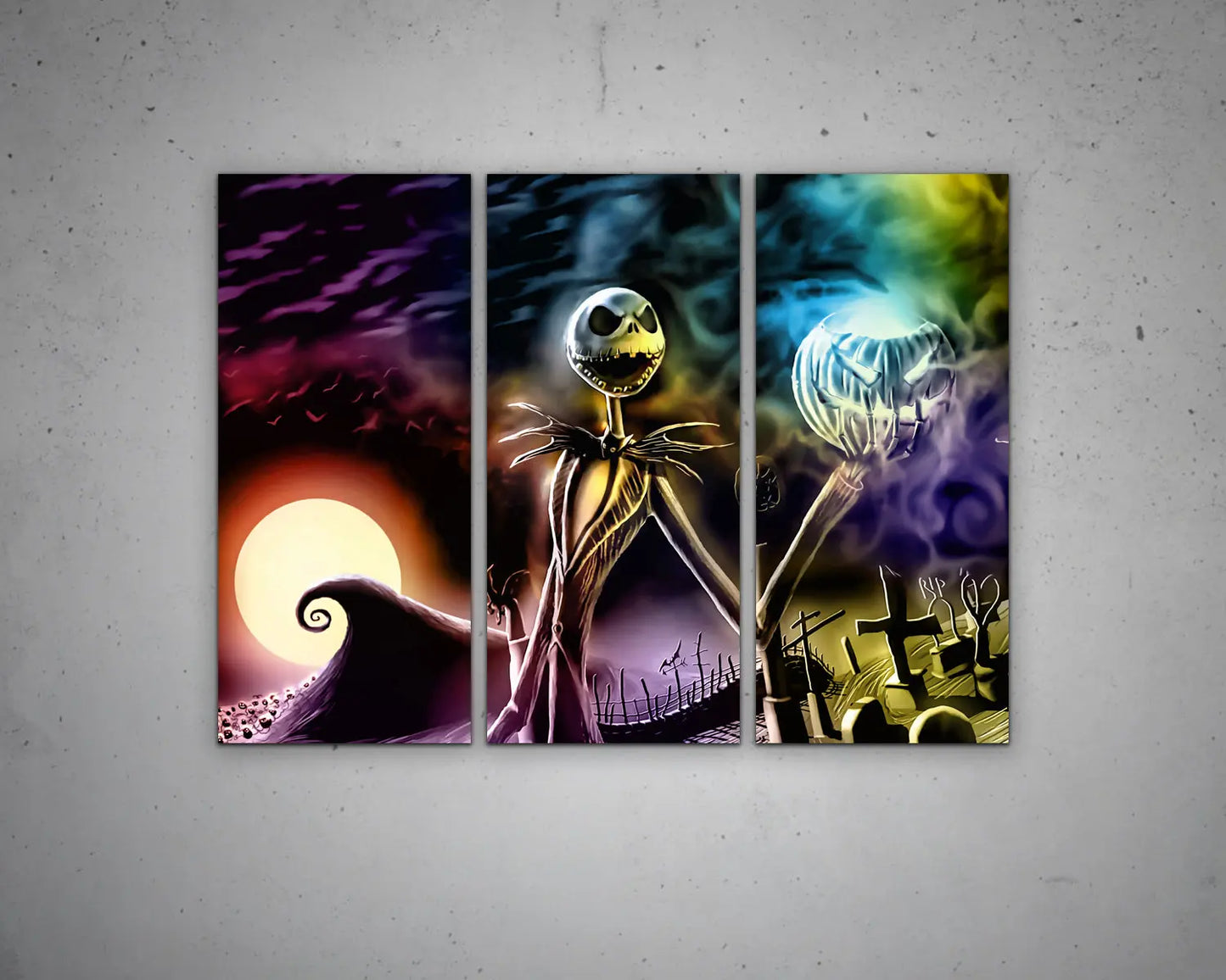 Jack Skellington Multicolour Wall Art 