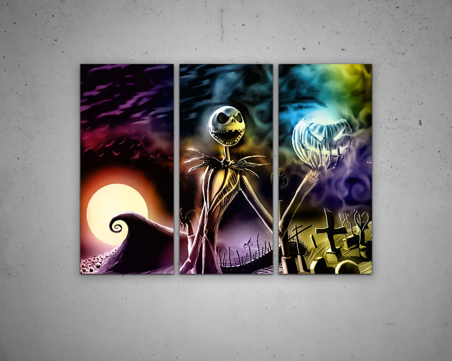 Jack Skellington Multicolour Wall Art 