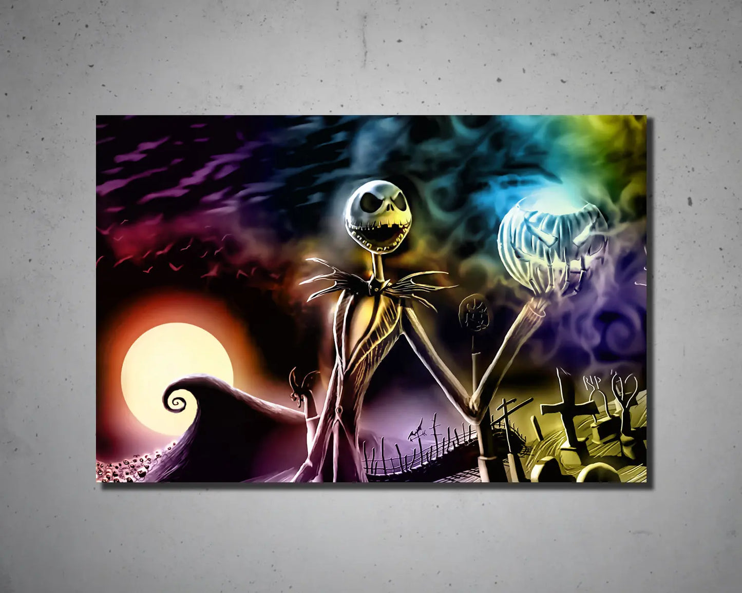 Jack Skellington Multicolour Wall Art 