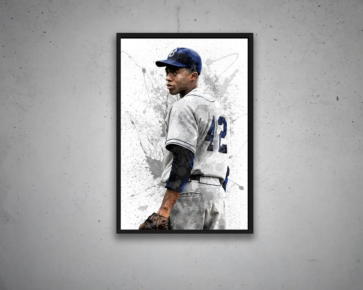 Jackie Robinson Canvas Wall Art 