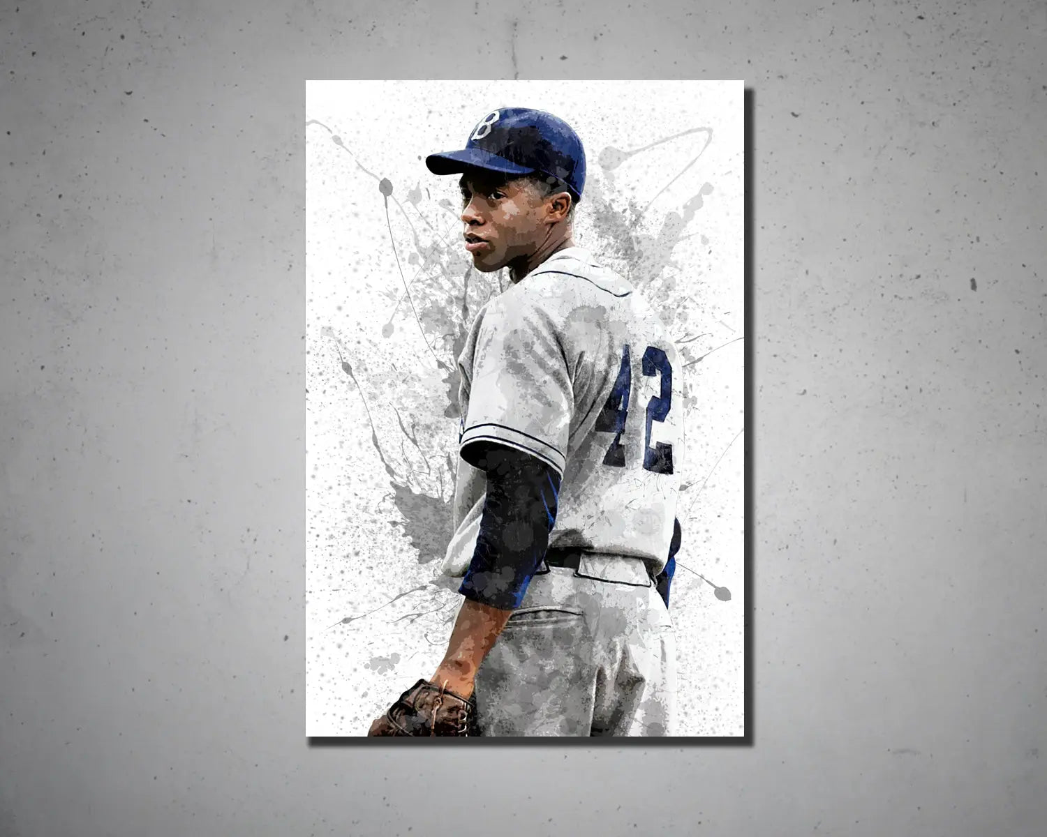 Jackie Robinson Canvas Wall Art 