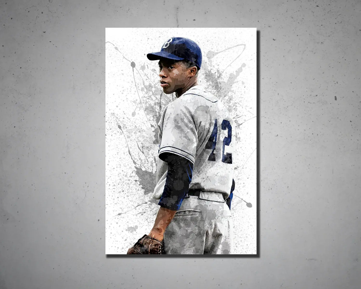 Jackie Robinson Canvas Wall Art 