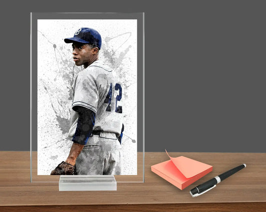 Jackie Robinson Splash Effect Acrylic Table Top