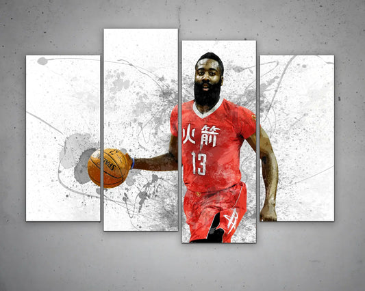 James harden Canvas Wall Art