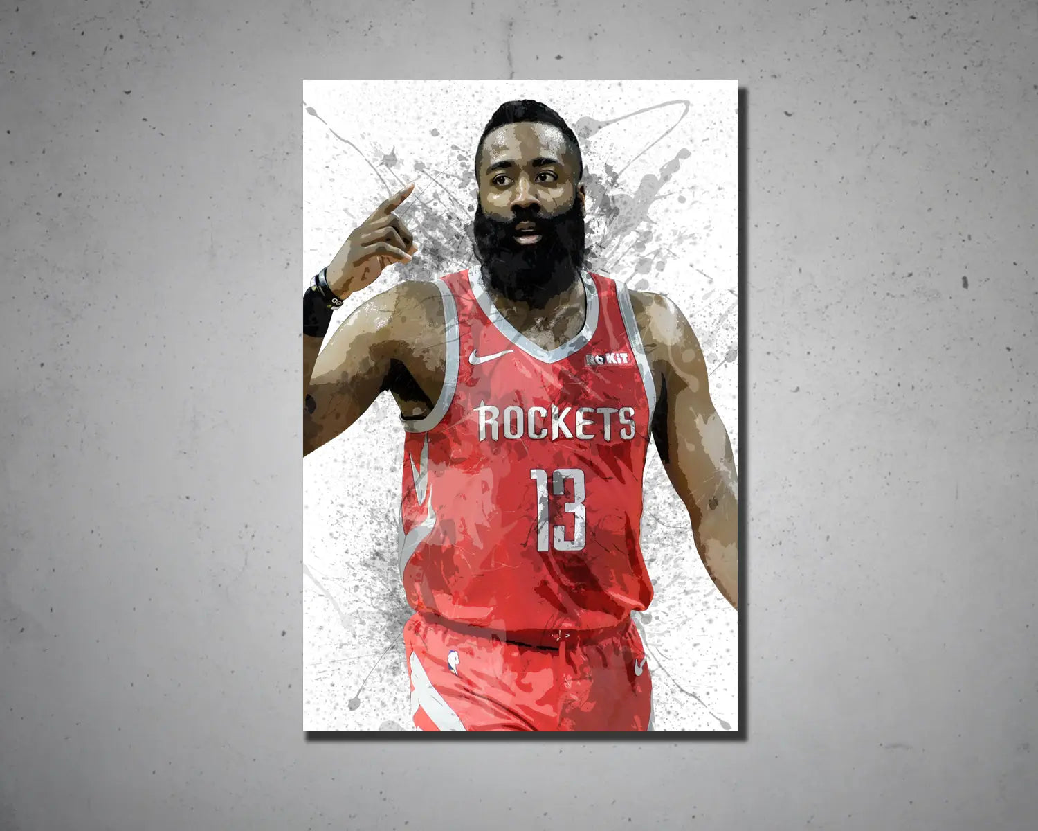 James harden Canvas Wall Art 