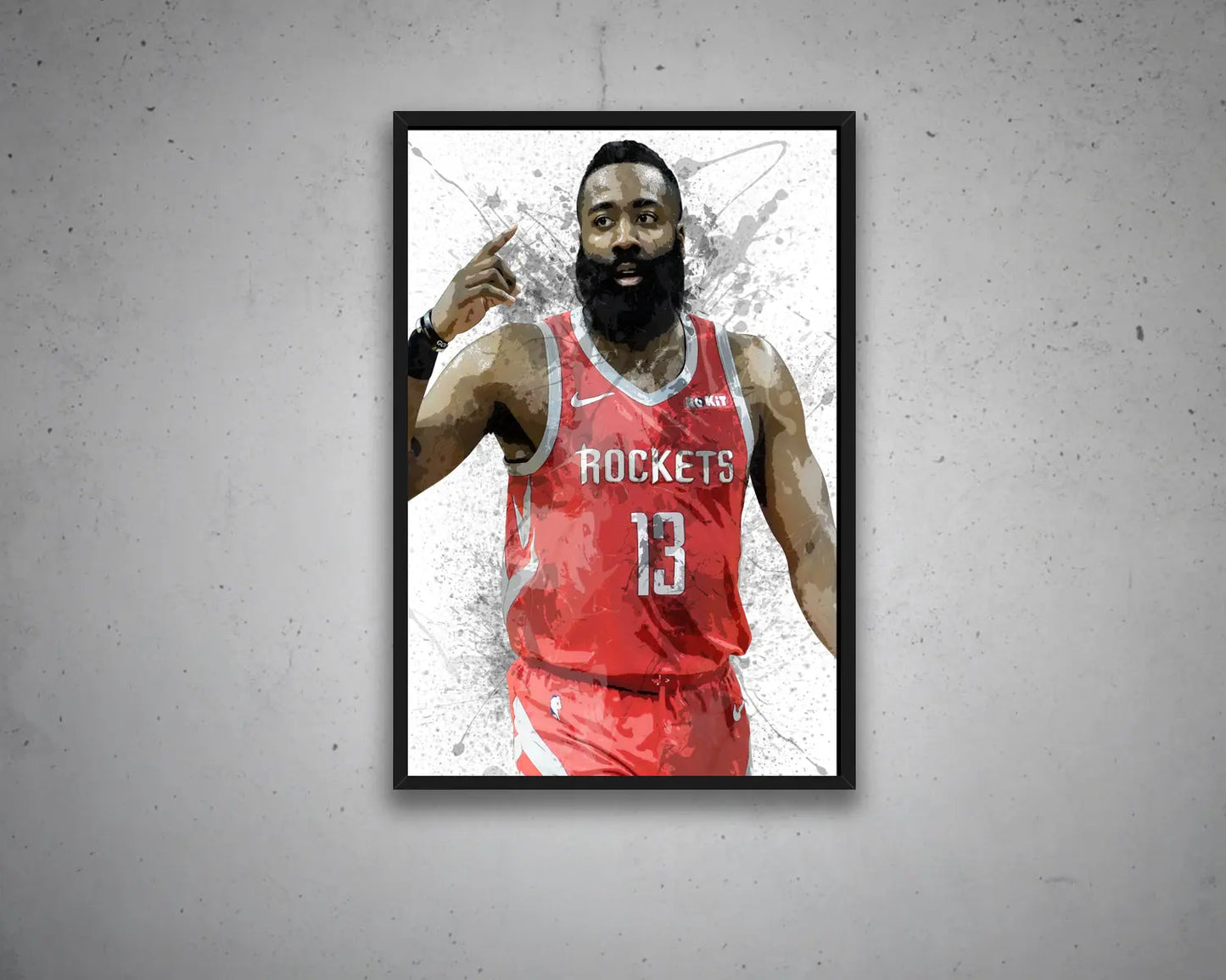 James harden Canvas Wall Art 