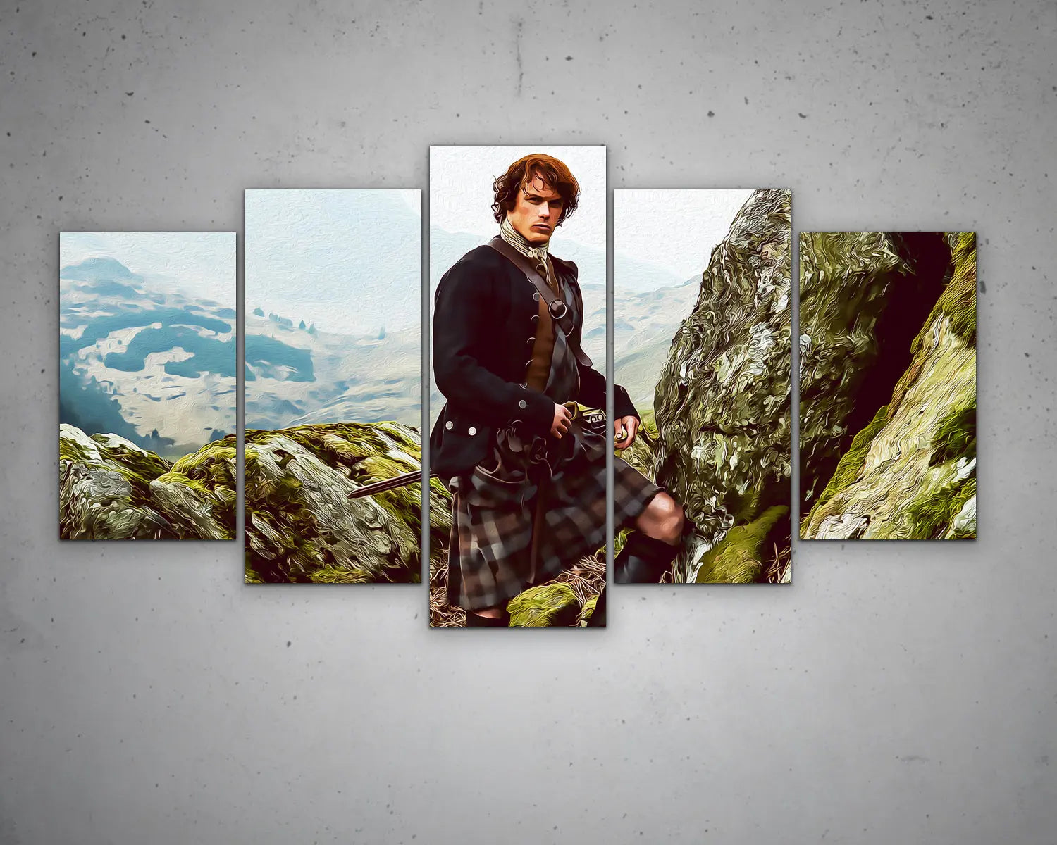 Jamie Fraser Multicolour Wall Art 