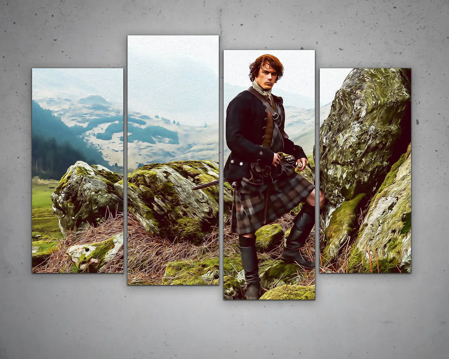 Jamie Fraser Multicolour Wall Art 