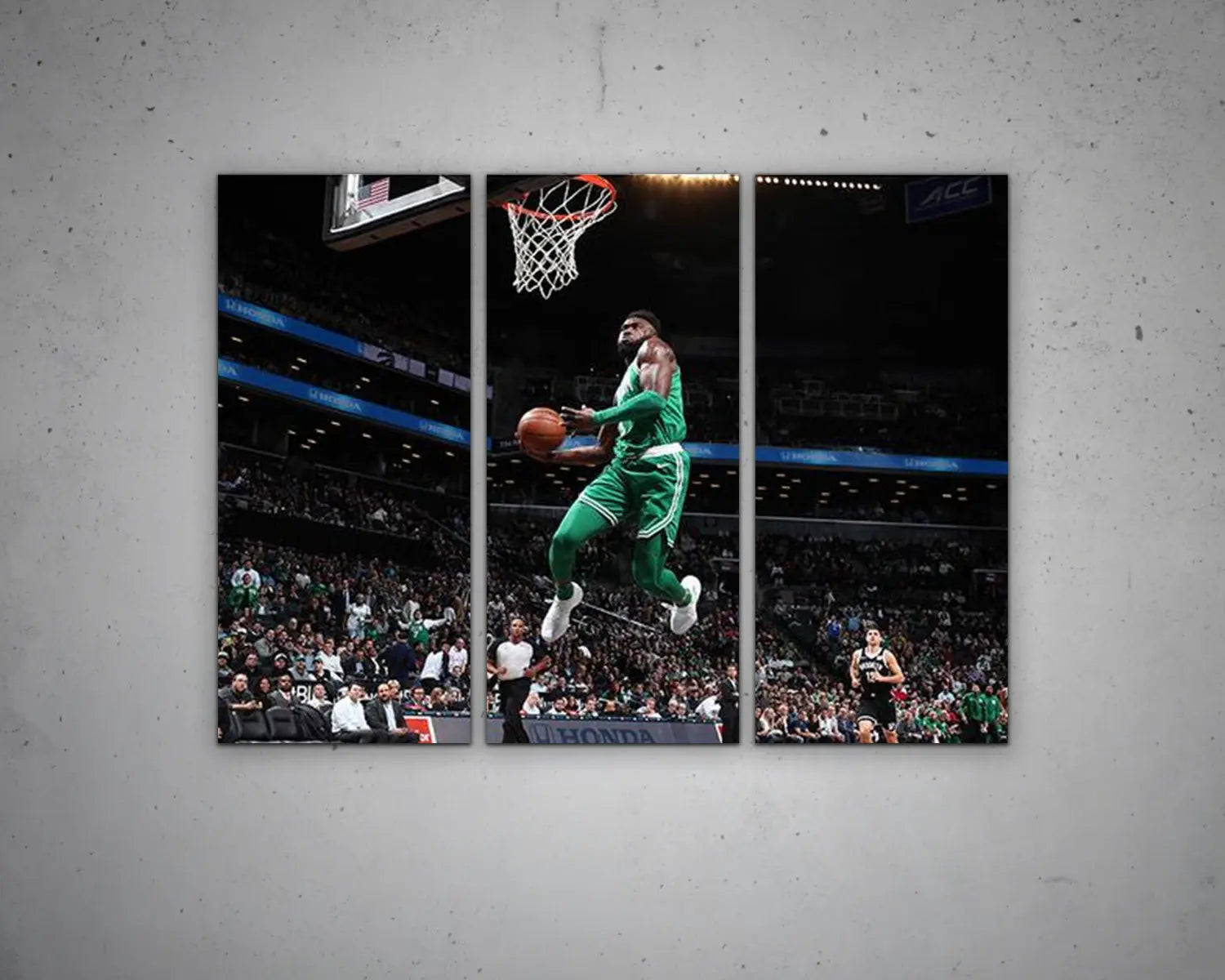 Jaylen Brown Black & White Canvas Art 