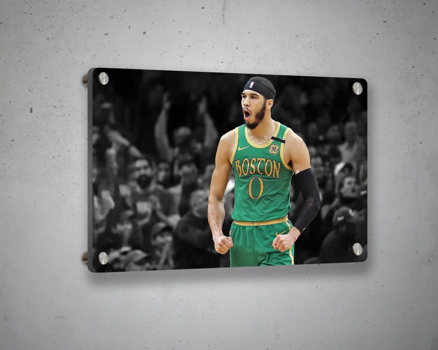 Jayson Tatum Black & White Canvas Art 