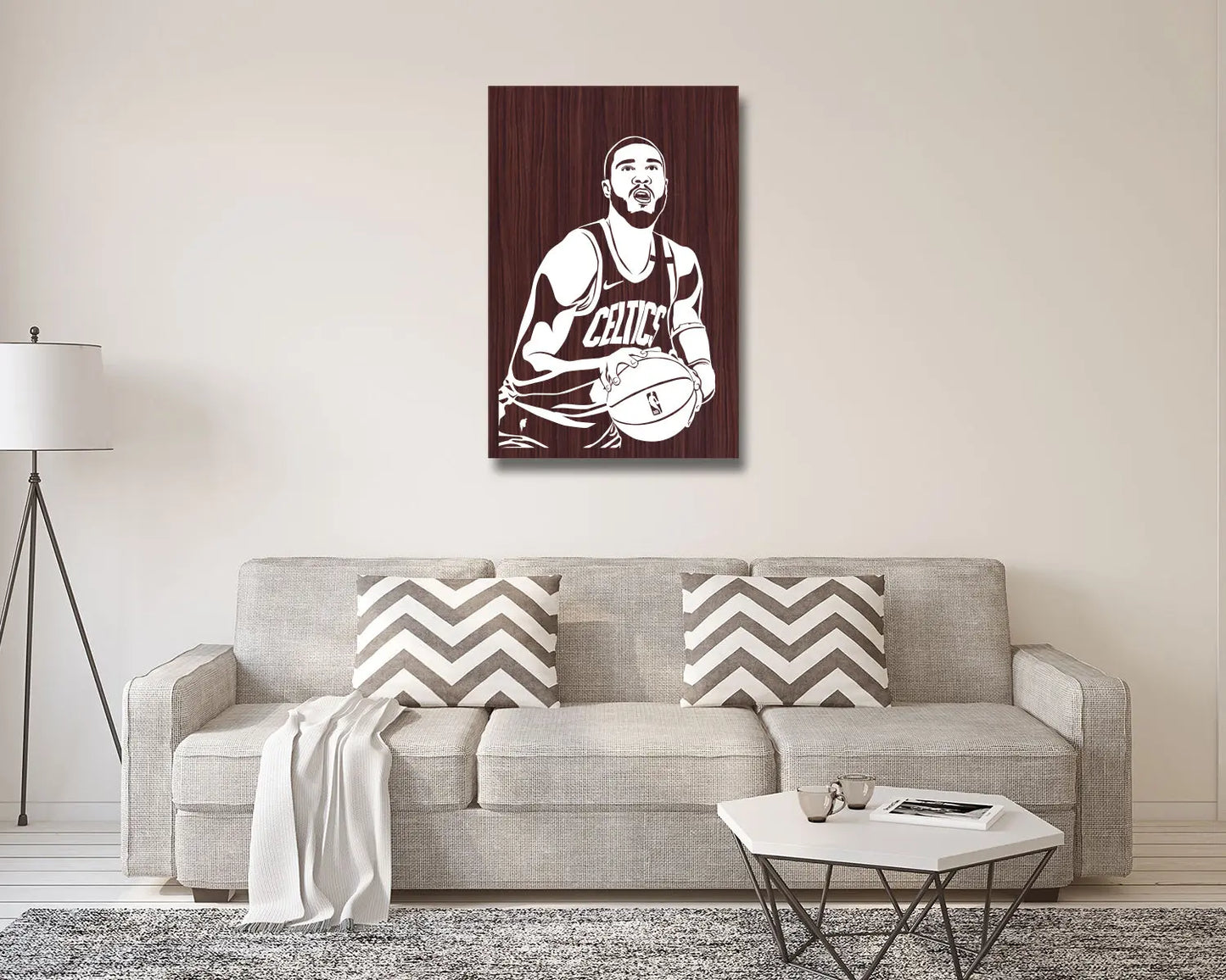 Jayson Tatum LED Wooden Decal 