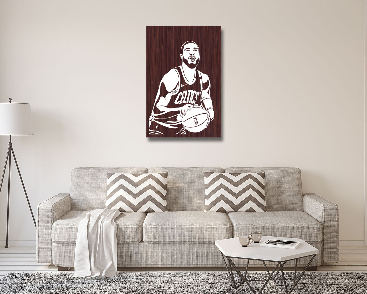 Jayson Tatum LED Wooden Decal