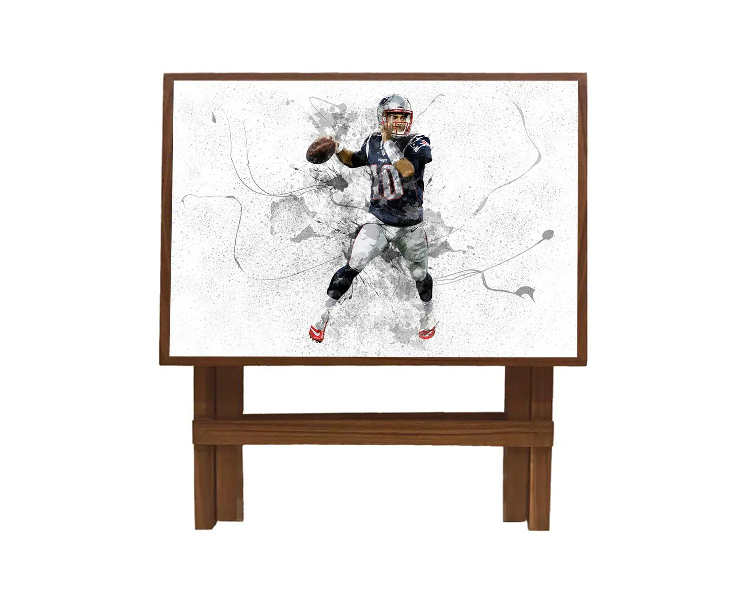 Jimmy Garoppolo Splash Effect Coffee and Laptop Table 