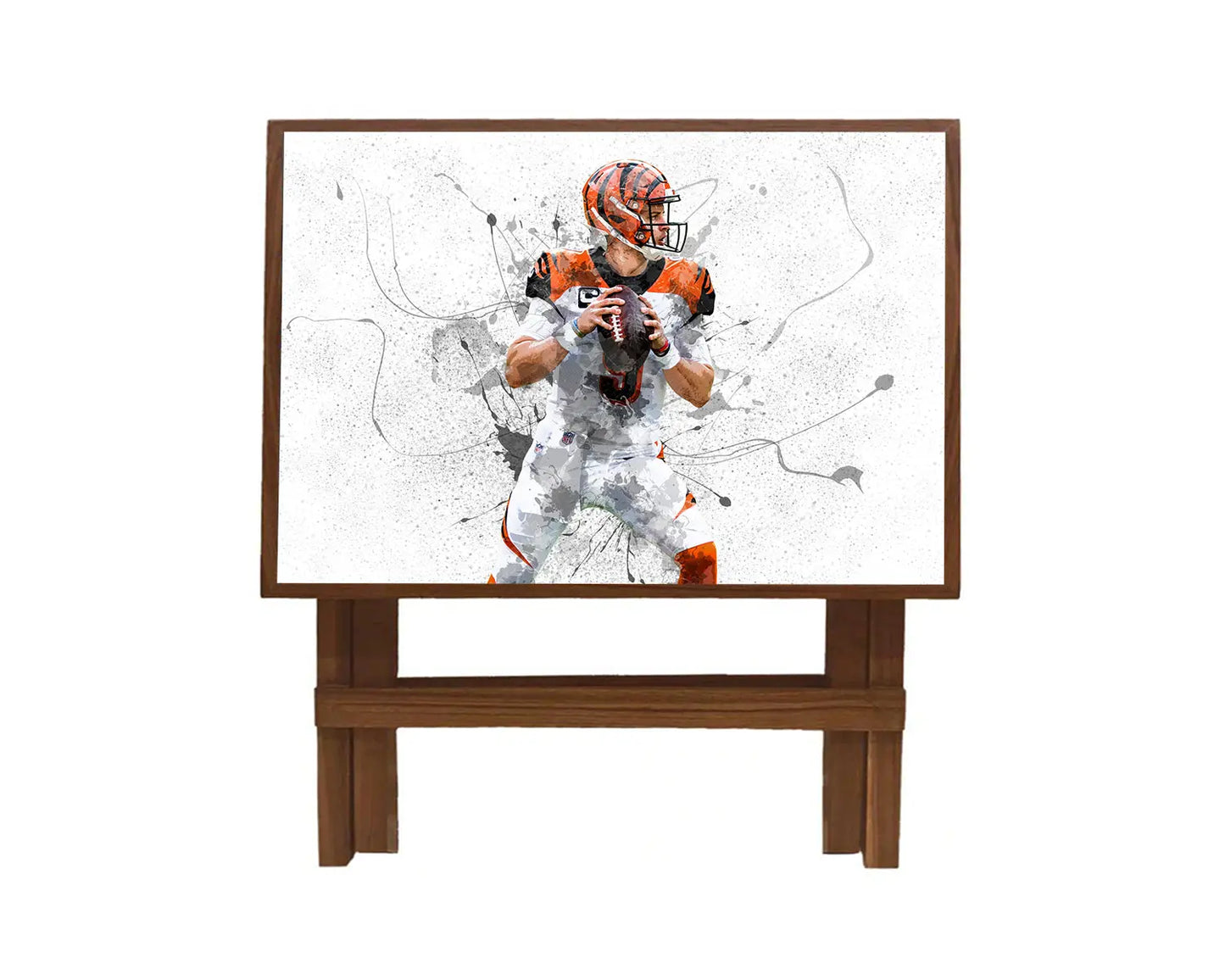 Joe Burrow Splash Effect Coffee and Laptop Table 